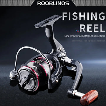 Rooblinos BX Spinning Reels Ultralight Metal Spool 5.2:1 Gear Ratio 1000-7000 Saltwater Or Freshwater Big Max Drag Fishing Reels